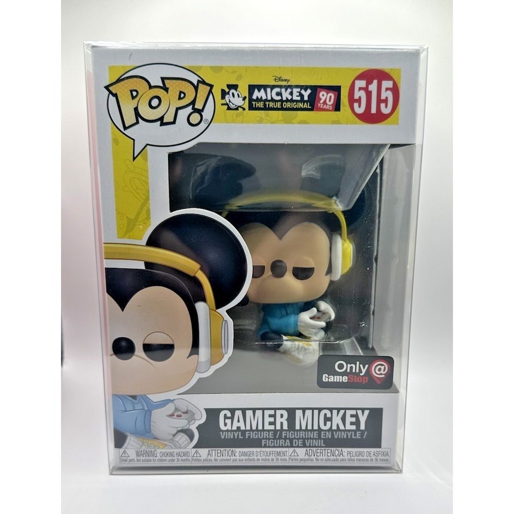 Gamer Mickey GameStop Exclusive Disney 90 Years Funko Pop! #515 in Pop Protector